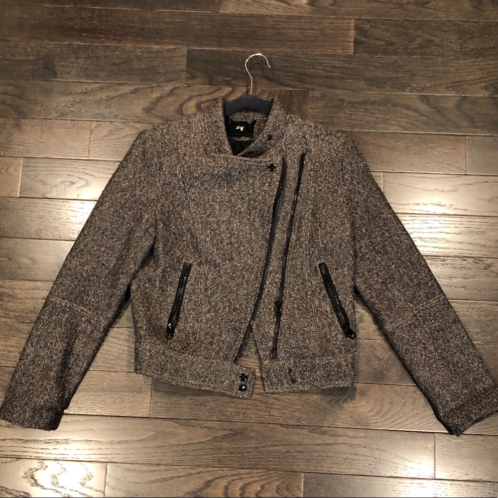 H&M Wool biker-style Jacket
